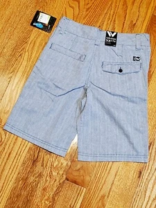 NEW Boys Shawn White Brand Chino Shorts With Pockets Blue Size Large 12 - Picture 1 of 12