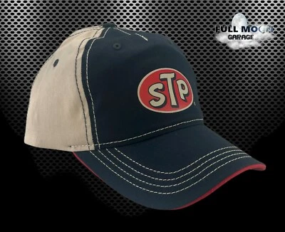 NEW STP Oil Two Tone Sandwich Bill Classic Mens Strapback Cap Hat  - Image 1 of 4
