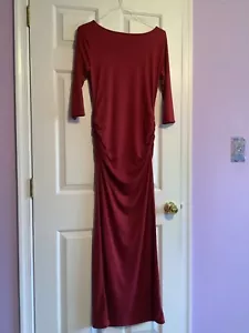 Motherbee Maternity Maroon Dress NWT Color Maroon Size Small - Picture 1 of 3