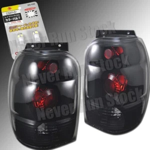 98-01 FORD EXPLORER SMOKE BLACK ALTEZZA TAIL LIGHTS + WHITE LICENSE PLATE BULBS - Bild 1 von 4