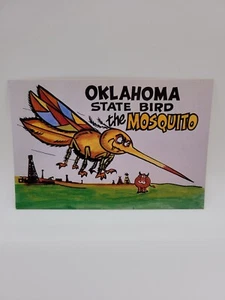 Postcard 6X4 Oklahoma State Bird the Mosquito - Picture 1 of 2