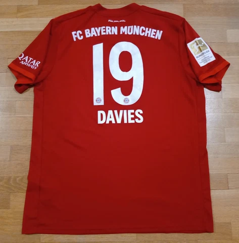 2019/20 Bayern Munchen #19 Alphonso Davies Canada Shirt Adidas Size 'XL' Jersey Cover