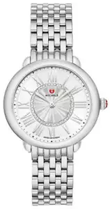 Michele Serein Mid Stainless Steel Diamond Silver Dial Womens Watch MWW21B000147 - Picture 1 of 2