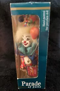 Hand Painted Porcelain Clown Vintage / Parade of Dolls Collection - Picture 1 of 9