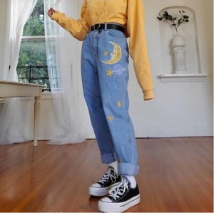 Las mejores ofertas en Pantalones relajado denim sin marca para mujeres |  eBay