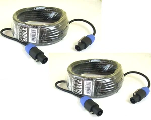 2x 10 m ADAM HALL Profi Speaker Kabel 2 x 1,5 qmm Lautsprecherkabel Speakerkabel - Picture 1 of 6