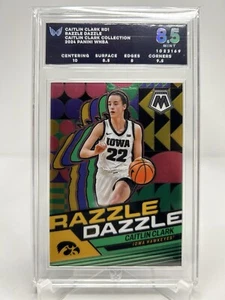 2024 Panini Caitlin Clark Rookie Collection #RD1 Prizm Razzle Dazzle - ARK 8.5 - Picture 1 of 2