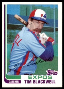 1982 TOPPS TRADED TIM BLACKWELL . MONTREAL EXPOS #7T