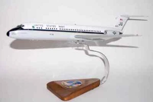 VR-56 Globemasters C-9 Skytrain II Model, 1/80th (18") Scale, Mahogany, Navy - Picture 1 of 8