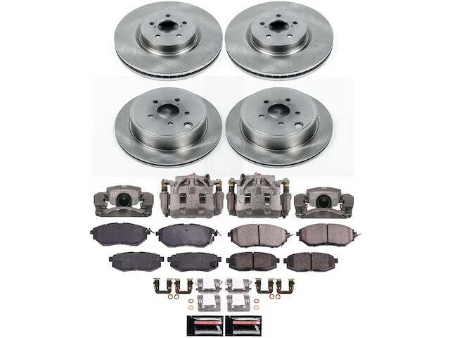 Kit de pastillas de freno y rotor delanteras y traseras para Subaru Legacy 2011 GZ443XW 2010-2014 Foto 1 de 1