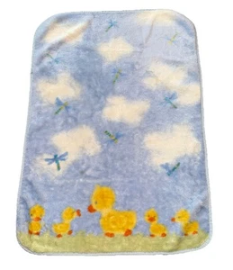 Vintage Carter's Plüsch Ente Enten Libelle Wolken Babydecke kuschelig weich 44X30 - Bild 1 von 10