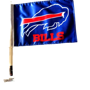 Buffalo Bills NFL 12X18 Inch Football Car Window 2-Sided Flag Set Of 2 - Picture 1 of 3