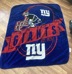 New York Giants NFL Blanket Color Blue & Red Size 5x4feet In Great Condition! - Picture 1 of 1