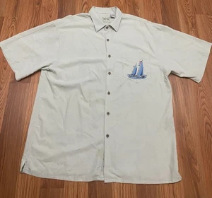 Bamboo Cay Shirt Mens Extra Large Sailing The Good Life Embroidered Coastal - Picture 1 of 9