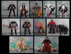 Bundle Star Wars Hero Mashers Luke Skywalker Boba Fett Han Solo Darth Maul Jar + - Picture 1 of 13