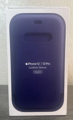 正品 Apple iPhone 12 / 12 Pro 皮革保护套 带 MagSafe - 深紫色 — 第 1/4 张图片