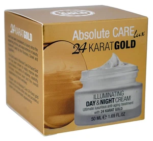 Absolute Care 24 Karat Gold Illuminating Day & Night Cream 50ml Anti Aging - Bild 1 von 5