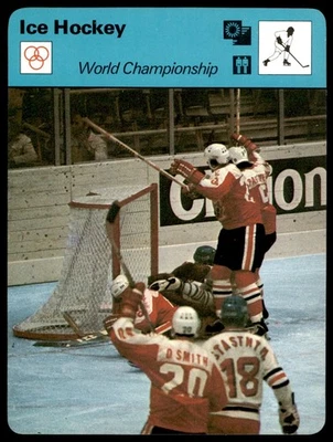 1977 Sportscaster #19-15 чемпионат мира - хоккей VG/EX - Изображение 1 из 2