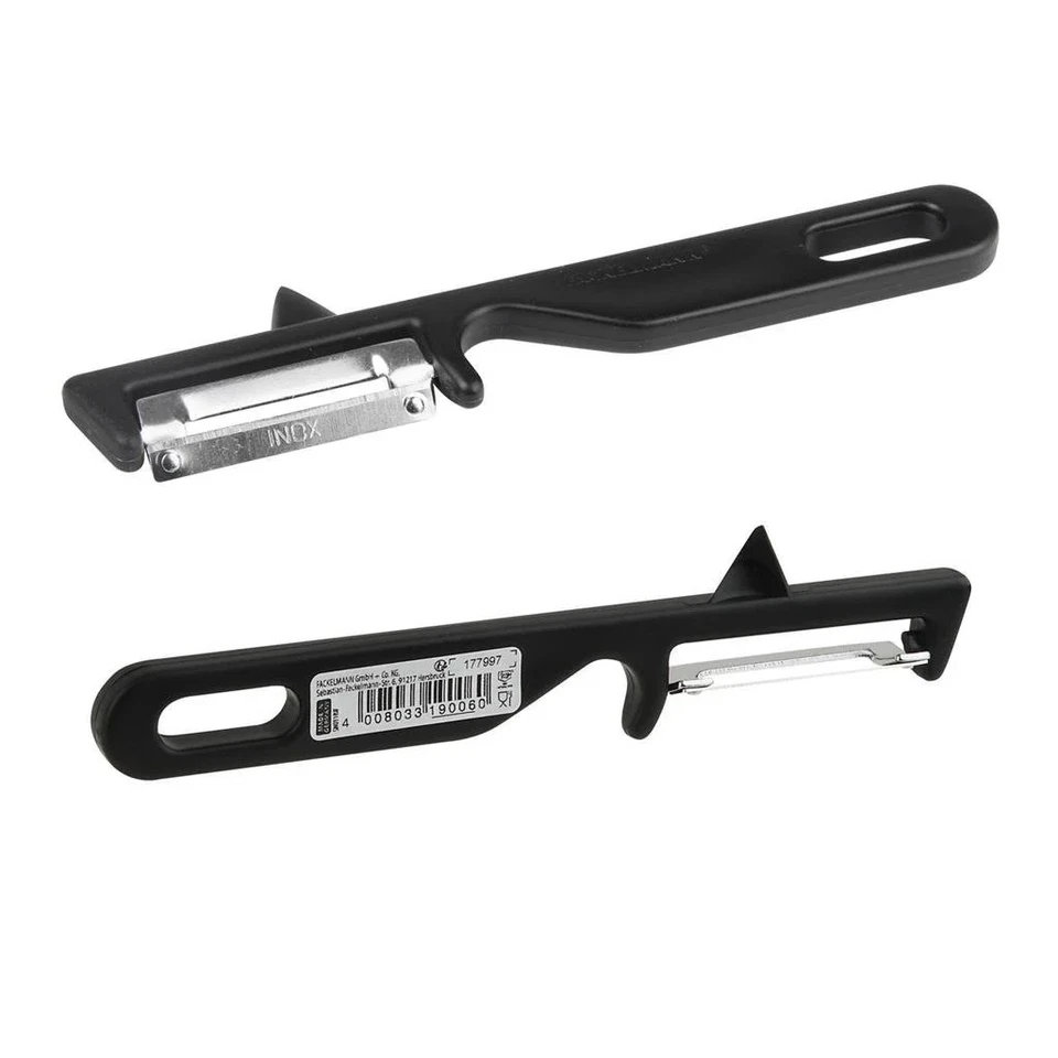 Pelador Fackelmann de acero inoxidable PP negro Foto 1 de 1