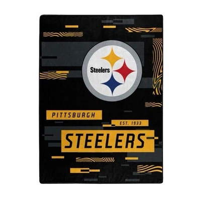 Pittsburgh Steelers NFL 60" X 80" manta de felpa, suave y cálida Foto 1 de 3