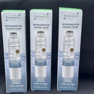 Arrowpure Water Filter Samsung DA29-00020B Refrigerator Set of 3 Model APF-0300 - Picture 1 of 8