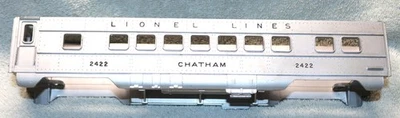 LIONEL POST WAR 2422 CHATHAM PASSENGER CAR BODY SHELL - Image 1 of 4