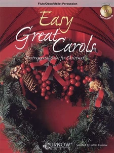 Easy Great Carols Flute Oboe Mallet Sheet Music Christmas Songs Curnow Book CD - Picture 1 of 1