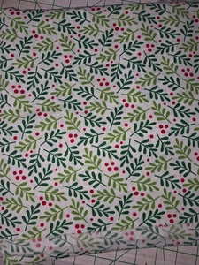 Tela de algodón hojas/bayas. BTY - Imagen 1 de 1