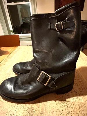 Botas de Moto Georgia Engineer De Colección Negras Talla 8 - 8.5 Hechas en EE. UU.  Foto 1 de 4