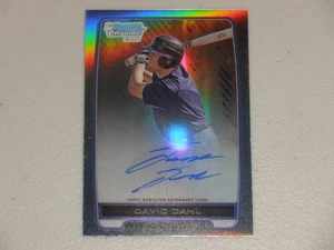 2012 Bowman Chrome Draft Refractor Autograph Auto #DD David Dahl - Picture 1 of 2