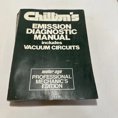 Manual de diagnóstico de emisiones de Chilton + circuitos de vacío 1980 tapa dura Foto 1 de 4