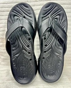 Skechers Mens 11 GO Walk 5 Cabana Cali Gear Black Thong Flip Flop Ultra Go NEW! - Picture 1 of 3