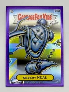 2022 Garbage Pail Kids Chrome 5 SILVERY NEAL #214b Purple Refractor 124/250 - Picture 1 of 3