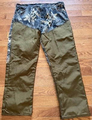 Vtg Wolf Mountain Hunting Brush Guard Pants Men’s 42x32 Camo Mossy Oak - Image 1 of 4