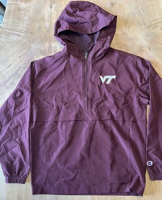 Pullover cortavientos Champion Virginia Tech Hokies niño grande años 90 mangas largas Foto 1 de 3