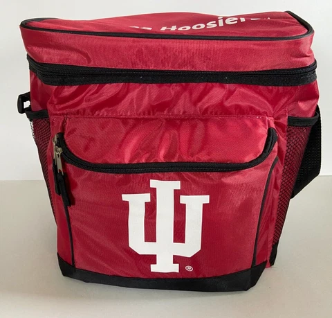 Indiana University IU Hoosiers Soft Side Cooler Tote w/Strap Insulated 12-Pack Cover