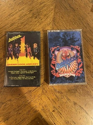 Dokken Cassette Lot of 2 Under Lock and Key, Back For The Attack  - Image 1 of 2