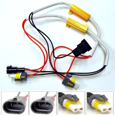 Wire LED Resistor Canceler Error Decoder 9006 HB4 Head Light Bulb Fix Canbus Fit - Image 1 of 4