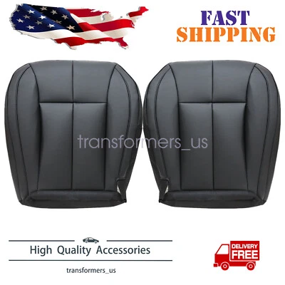 For Jeep Grand Cherokee 1999-2004 Driver & Passenger Bottom Seat Cover Leather - Image 1 of 4
