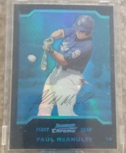 2004 Bowman Chrome PAUL McAnulty Blue Refractor RC RAW THEPIT.COM /290 - Picture 1 of 2