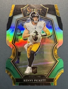 2022 Panini Select Silver Prizm Die-Cut #182 Kenny Pickett Steelers RC Rookie - Foto 1 di 2