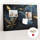 Large Cork Pin Board 3 types of Pins to choose 140x100 cm - Decorative flowers