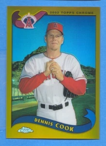 Topps 2002 cromo refractor dorado #388 Dennis Cook Angels - Imagen 1 de 1