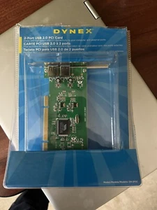 Dynex Model DX-2P2C 2-Port USB 2.0 PCI Card New in Sealed Package - Picture 1 of 1