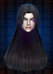 Psylocke Vengeance Marvel Rivals 1:12 scale custom unpainted Head 6" Figure - Picture 1 of 1
