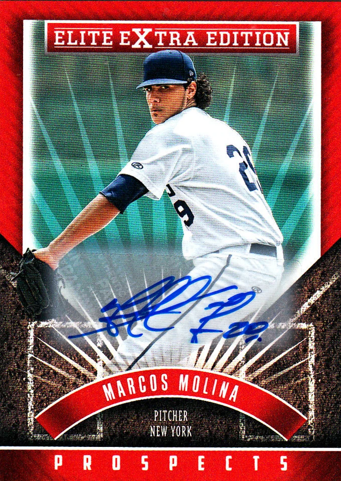 2015 Panini Elite Extra Edition Prospects Auto Marcos Molina #154 Auto - Image 1 of 1