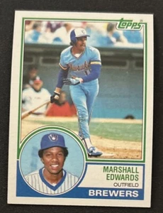 1983 Topps Marshall Edwards 2nd Year Baseball Card #582 Brewers OF VG O/C - Picture 1 of 2