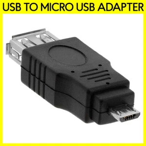 Adaptador Micro USB a USB USB 2.0 Tipo-A a Tipo-B Conector Convertidor Teléfono OTG - Imagen 1 de 3