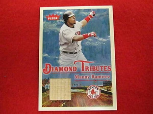 2005 Fleer Manny Ramirez Diamond Tributes game used bat card Red Sox - Picture 1 of 1