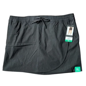 Pantalones Cortos Eddie Bauer Negro Dobladillo Tulipán Incorporados Bolsillo Lateral Seguro - Imagen 1 de 9